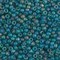 Miyuki 8 Round Seed Bead, 8-2405FR, Matte Transparent Teal AB, 10 grams